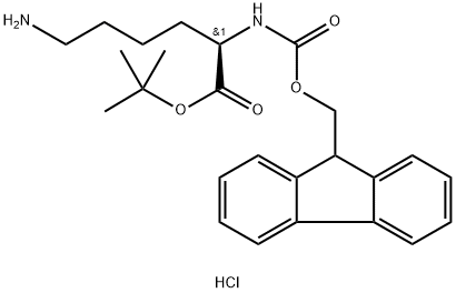(R)-2-((((9H-苏-9-基)甲氧基)基)氨基)-6-氨基已酸叔丁醋盐酸盐